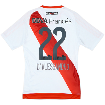 2016-17 River Plate Maillot Domicile Authentique D'Alessandro #22 - 7/10 - (S)