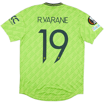 2022-23 Manchester United Maillot third version joueur Europa League R. Varane #19 - 8/10 - (M)