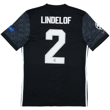 2017-18 Manchester United Maillot extérieur version joueur Champions League Lindelof #2 - 9/10 - (M/L)