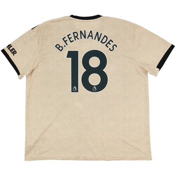 2019-20 Manchester United Maillot extérieur B.Fernandes #18 - 6/10 - (XXL)