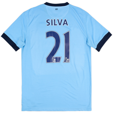 2014-15 Manchester City Maillot Domicile Silva #21 - 6/10 - (L)