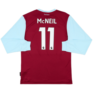 2019-20 Burnley Maillot Domicile L/S McNeil #11 (L)