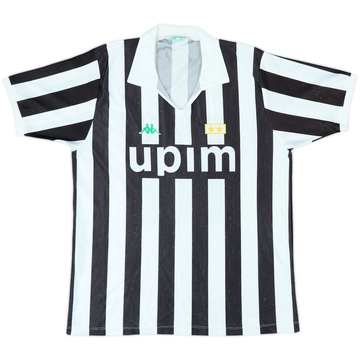 1991-92 Juventus Maillot Domicile Basique - 5/10 - (L)