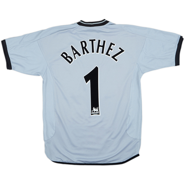 2001-02 Manchester United Maillot Centenaire Gardien MC Barthez #1 - 8/10 - (S)
