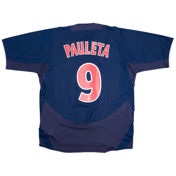 2003-04 Paris Saint-Germain Maillot domicile version joueur Pauleta #9 - 8/10 - (L)