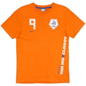 2008-09 Pays-Bas Nike T-shirt graphique Ruud van Nistelrooy #9 - 8/10 - (S)