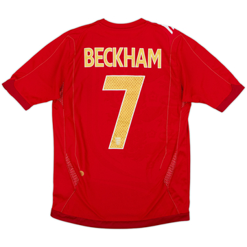 2006-08 England Maillot extérieur Beckham #7 - 6/10 - (S)
