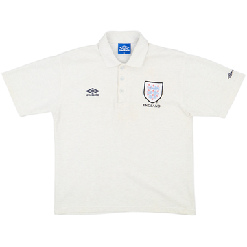 1995-97 England Umbro Polo - 8/10 - (M)