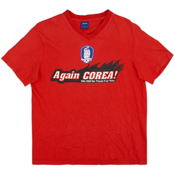 T-shirt de fan South Korea 'autographié' années 2000 - 8/10 - (M)