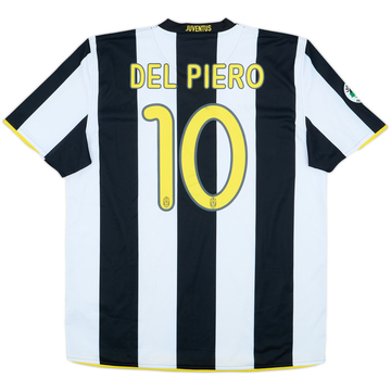 2008-09 Juventus Maillot Domicile Del Piero #10 - 8/10 - (XL)