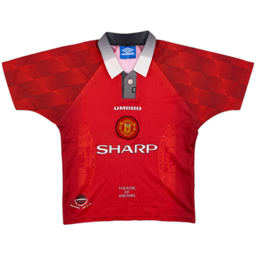 1996-98 Manchester United Maillot domicile - 8/10 - (Garçons L)