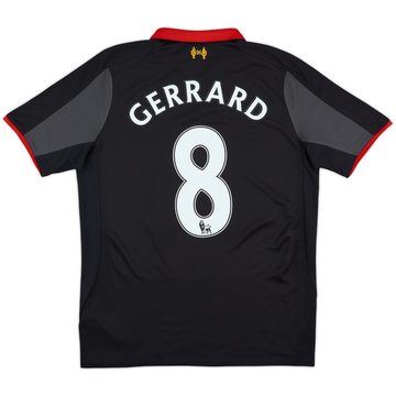 2014-15 Liverpool Maillot Third Gerrard #8 - 5/10 - (S)