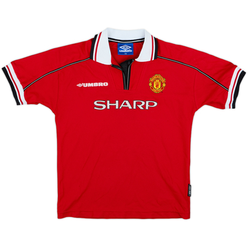 1998-00 Manchester United Maillot Domicile - 6/10 - (Garçons L)
