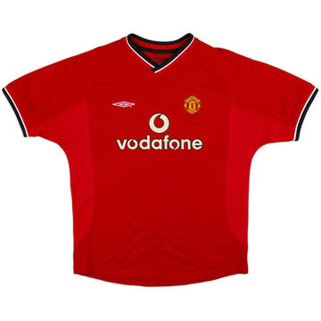 2000-02 Manchester United Maillot Domicile - 6/10 - (L.Boys)