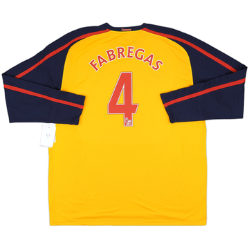 2008-09 Arsenal Maillot Extérieur ML Fabregas #4 (XXL)