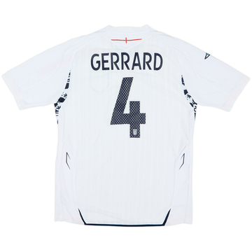 2007-09 England Maillot domicile Gerrard #4 - 6/10 - (L)