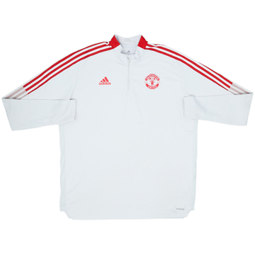 2021-22 Manchester United adidas Haut d'entraînement 1/4 Zip - 7/10 - (XXL)