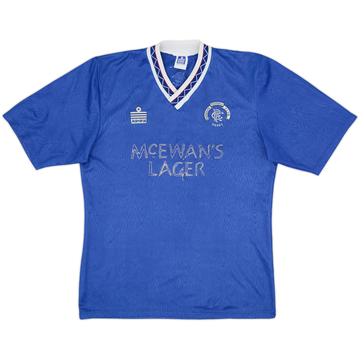 1990-92 Rangers Maillot Domicile - 4/10 - (M)