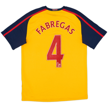 2008-09 Arsenal Maillot extérieur Fabregas #4 - 7/10 - (M)