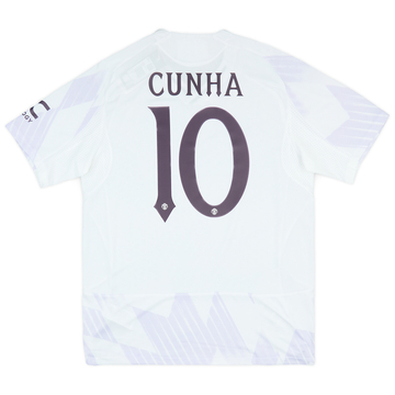 Maillot extérieur authentique Manchester United 2025-26 Cunha #10
