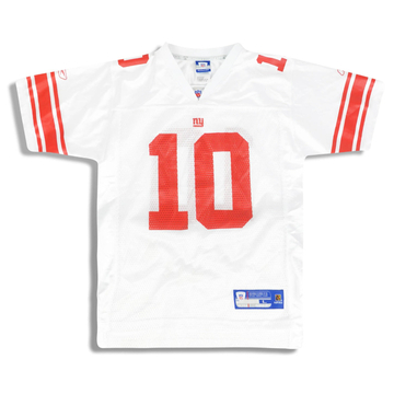 2005-06 New York Giants Manning #10 Reebok Maillot On Field (Extérieur) Y