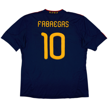 2010-11 Espagne Maillot extérieur Fabregas #10 - 6/10 - (XL)