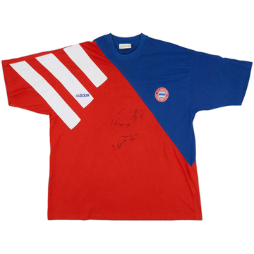 1991-93 Bayern Munich Maillot d'entraînement adidas signé - 8/10 - (XL)