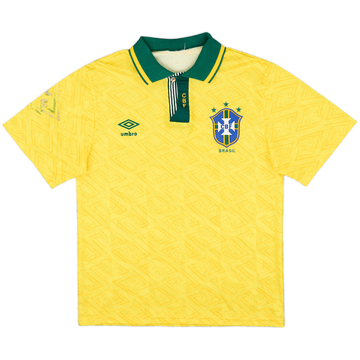 1991-93 Brazil Maillot Domicile - 8/10 - (M)