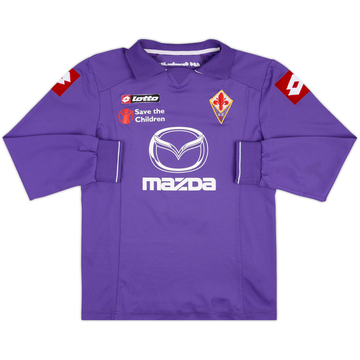2011-12 Fiorentina Maillot Domicile Junior Manches Longues Version Match #2
