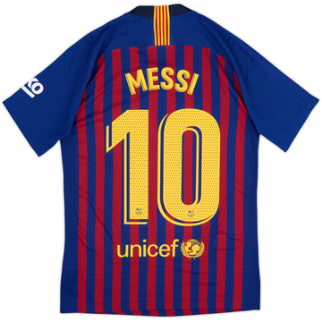 2018-19 Barcelona Maillot domicile authentique Messi #10 - 8/10 - (S)