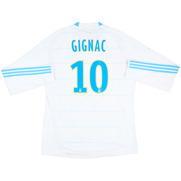 2010-11 Olympique Marseille Maillot Domicile ML Gignac #10 - 8/10 - (L)