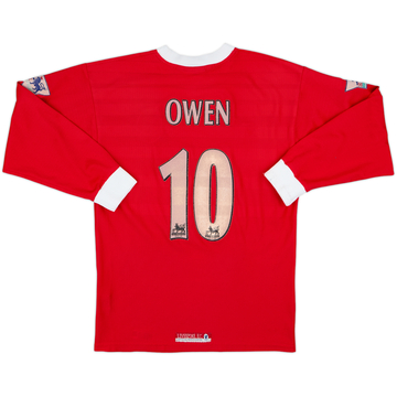 1998-00 Liverpool Domicile Maillot ML Owen #10 - 6/10 - (M)
