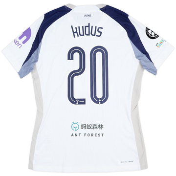 Maillot domicile version match Tottenham Champions League 2025-26 Kudus #20
