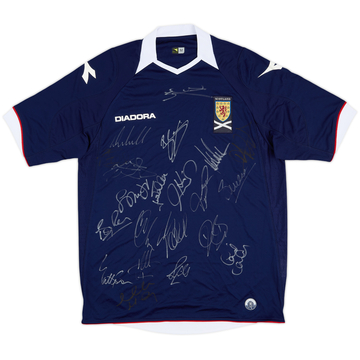 2008-09 Scotland Maillot domicile signé par l'équipe - 9/10 - (M)