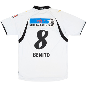 2010-11 FC Aarau Maillot domicile porté en match Benito #8