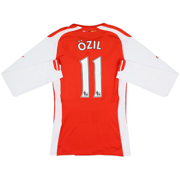 2014-15 Arsenal Maillot domicile manches longues Player Issue (ACTV Fit) Ozil #11 - 7/10 - (L)