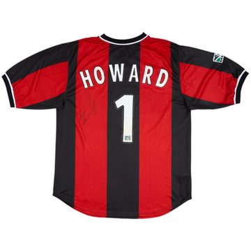 2000-02 NY/NJ Metrostars Maillot domicile signé Howard #1 - 8/10 - (M)