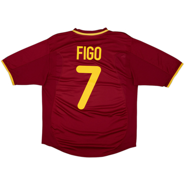 2000-02 Portugal Maillot Domicile Figo #7 - 8/10 - (L)
