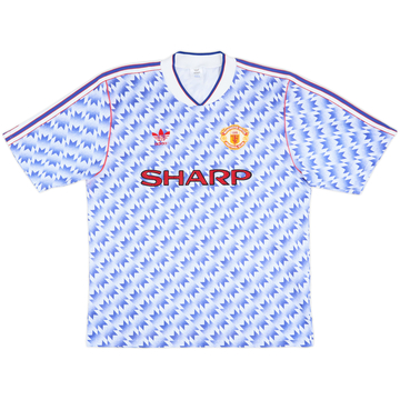 1990-92 Manchester United Maillot Extérieur - 7/10 - (L)