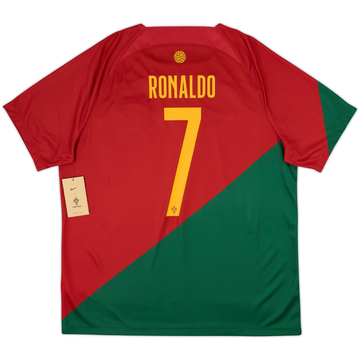2022-23 Portugal Maillot Domicile Ronaldo #7 (XL)