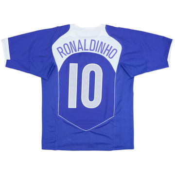 2004-06 Brazil Maillot extérieur Ronaldinho #10 - 8/10 - (M)