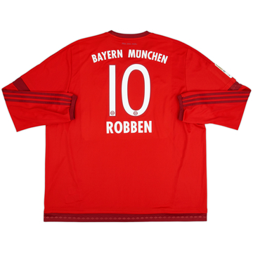 2015-16 Bayern Munich Maillot Domicile manches longues Robben #10 - 8/10 - (3XL)