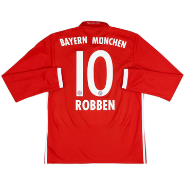 2016-17 Bayern Munich Maillot Domicile Manches Longues Robben #10 - 8/10 - (M)