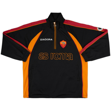 1999-00 Roma Diadora Haut d'entraînement col 1/4 zippé - 8/10 - (XL)