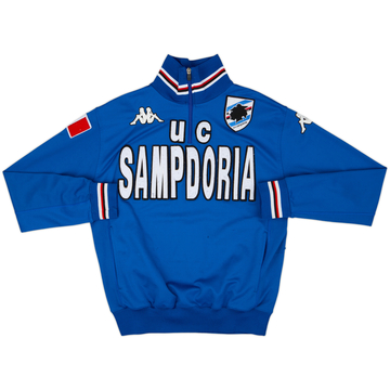 2005-06 Sampdoria Kappa Haut d'entraînement 1/4 Zip - 6/10 - (L)