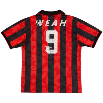 1995-96 AC Milan Maillot Domicile Weah #9 - 5/10 - (L)