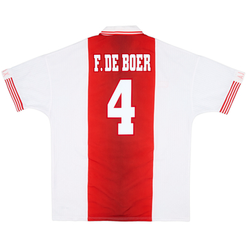 1997-98 Ajax Maillot Domicile F. De Boer #4 - 9/10 - (XL)