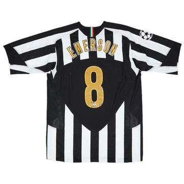 Maillot domicile Juventus 2005-06 de match Champions League Emerson #8