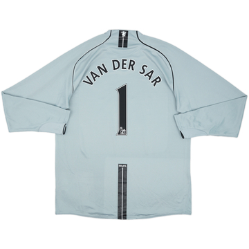 2007-08 Manchester United Maillot de gardien Van Der Sar #1 (XL)