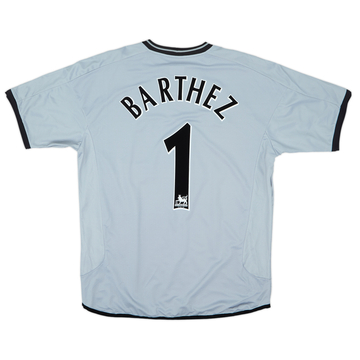 2001-02 Manchester United Maillot GK Centenaire Barthez #1 - 8/10 - (L)